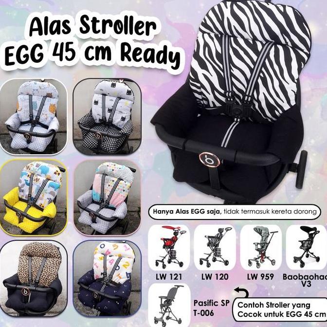 EGG Alas Stroller 45 cm Motif Dudukan Bantalan Cocok untuk LW 120-121, LW 959, Baobabao V3 & Pacific