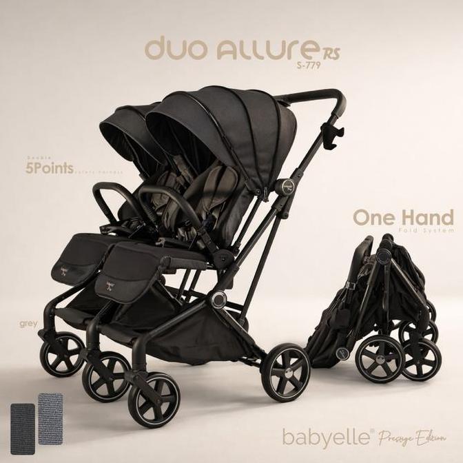 Babyelle Duo Allure RS Stroller Bayi Kembar Kereta Dorong