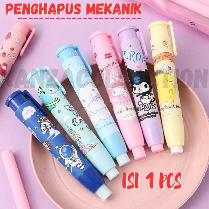 PROMO / Penghapus Mekanik Lucu / Hapusan Pensil Mekanik / Penghapus Refill