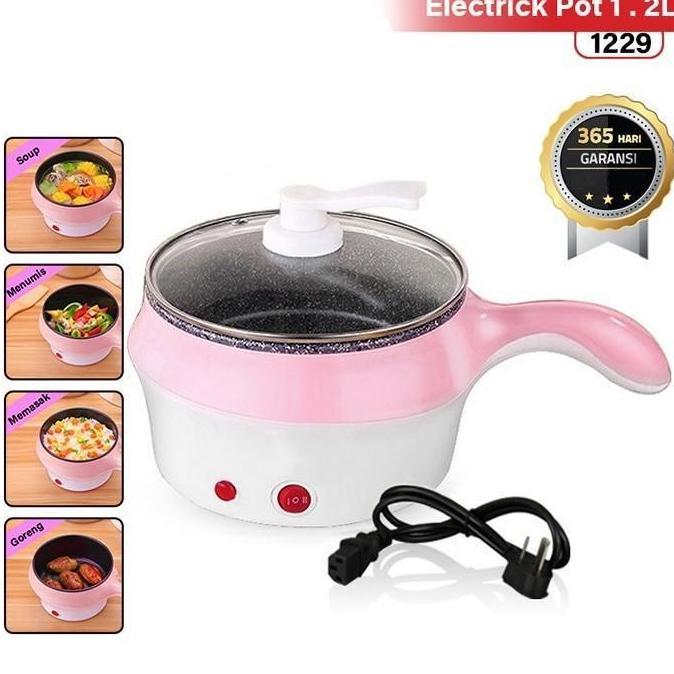 NEW Panci Listrik Serbaguna 1.2L P0259 - Electric Cooking Pot Anti Lengket - Panci Rebus Tumis Pengg