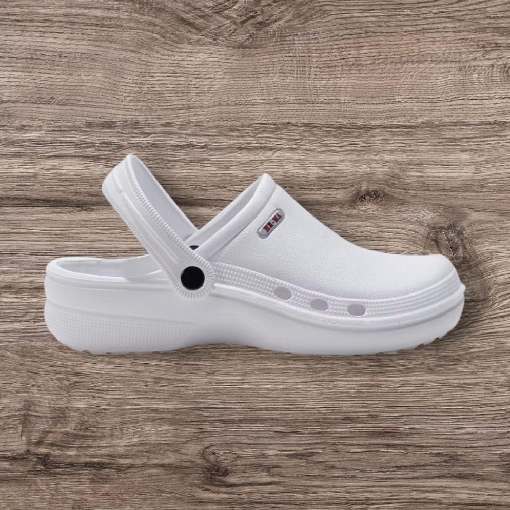 cuci gudang sandal  sepatu crocs medis putih sandal baim  pria wanita perawat bidan dokter sandal ru