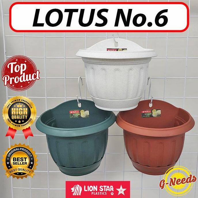 Newwhy- Noni- Pot Lotus No.6 Lion Star Tempel / Dinding / Vertical Garden