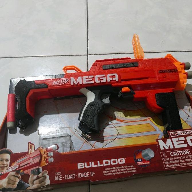 Promo Nerf Mega Bulldog N-Srtike Mega Accustrike Series Second Masih Mulus Seperti Baru Dapat 1 Pelu