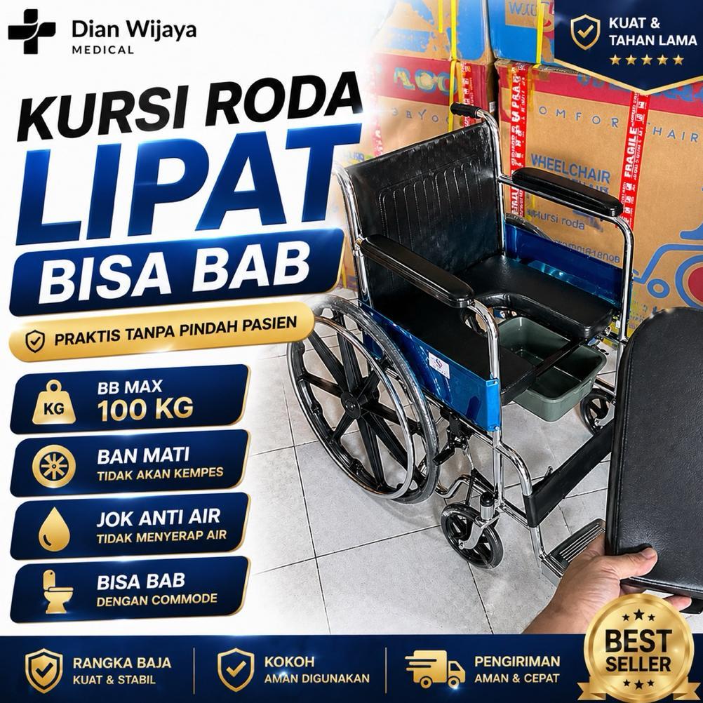 Kursi Roda Bab Kursi Roda 2 In 1 Kursi Roda Kursi Roda Lipat Kursi Roda Ban Bb Max 100 Kg Kursi Roda