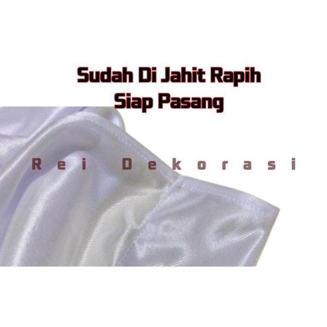 Kain Backdrop Background Tinggi 2.5 x Lebar 2 Kain Dekorasi Pelaminan Tunangan Lamaran Aqiqah Tunang