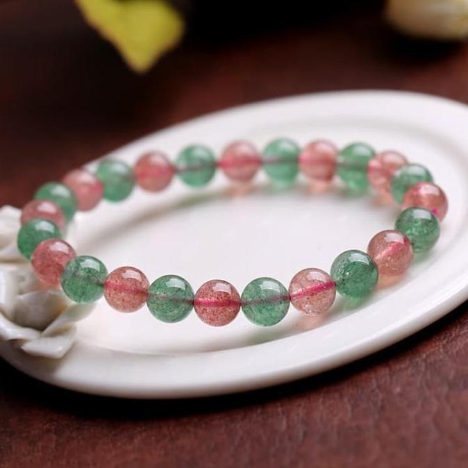 Batu Alam Gelang Crystal Berry Kristal 8mm