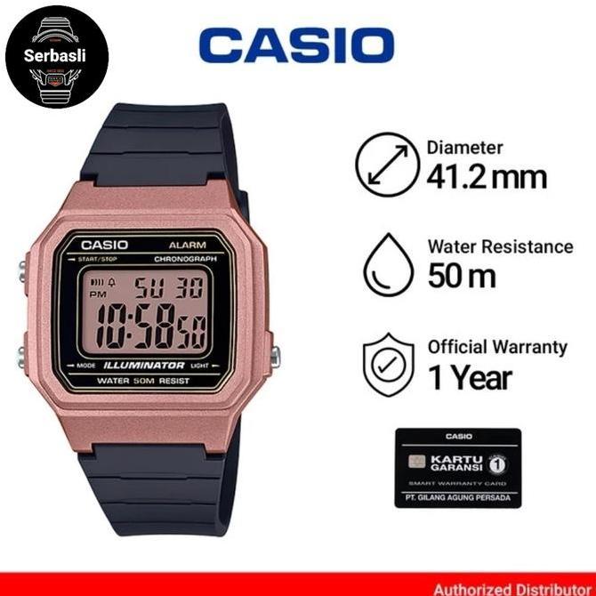 JAM CASIO DIGITAL W217HM / W-217HM-5A ORIGINAL BERGARANSI