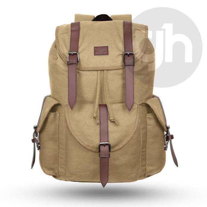 GH-Bag Tas Ransel Pria Wanita MONTANA Canvas Backpack Tas Sekolah Tas Kuliah Tas Unisex