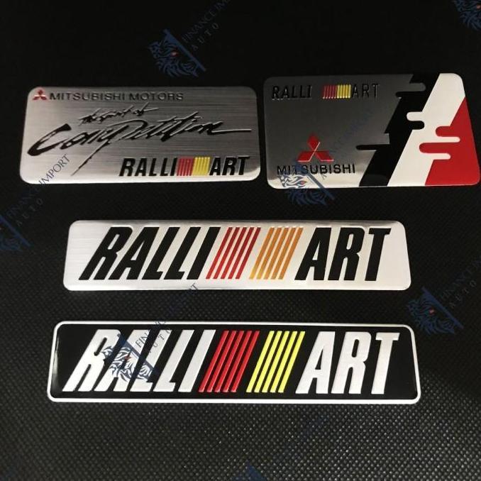 Neworc- Caryou- Emblem 3D Ralliart Mitsubishi Pajero Sport Outlander Xpander Lancer