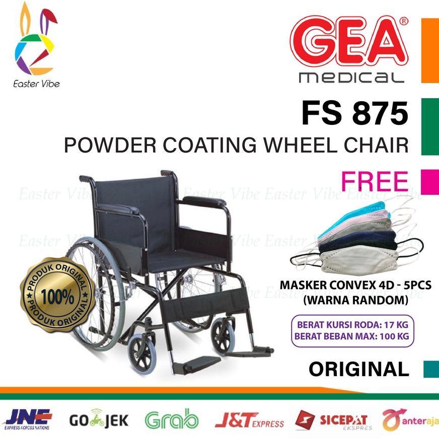 Kursi Roda Gea Fs 875 - Wheelchair Fs875 - Kursi Roda Standar