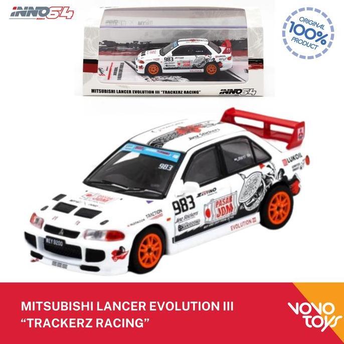 Promo Inno 1/64 Mitsubishi Lancer Evolution Iii " Trackerz Racing" Inno64