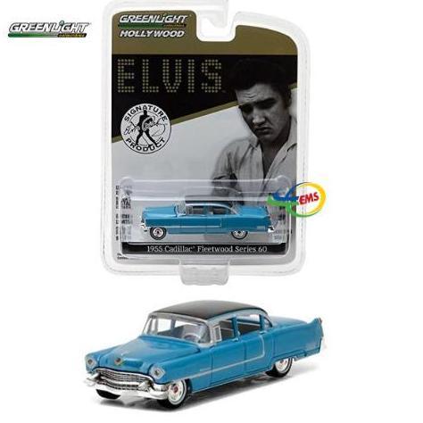 Termurah 44760-A -Greenlight Elvis (1935-77) - 1955 Fleetwood Series 60 "Blue Cadillac 1:64 Scale