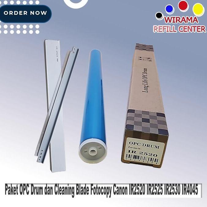 Paket Opc Drum Dan Cleaning Blade Fotocopy Canon Ir2520 Ir2525 Ir2530