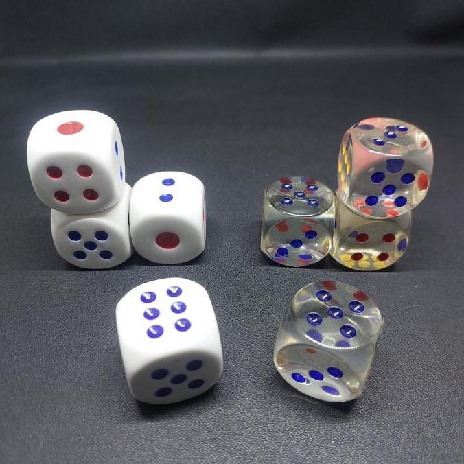 Toys- Dadu Plastik 25 X 25 Mm / Professional Dice / Mainan Dadu / Dadu Board Game / Quality Dice / D
