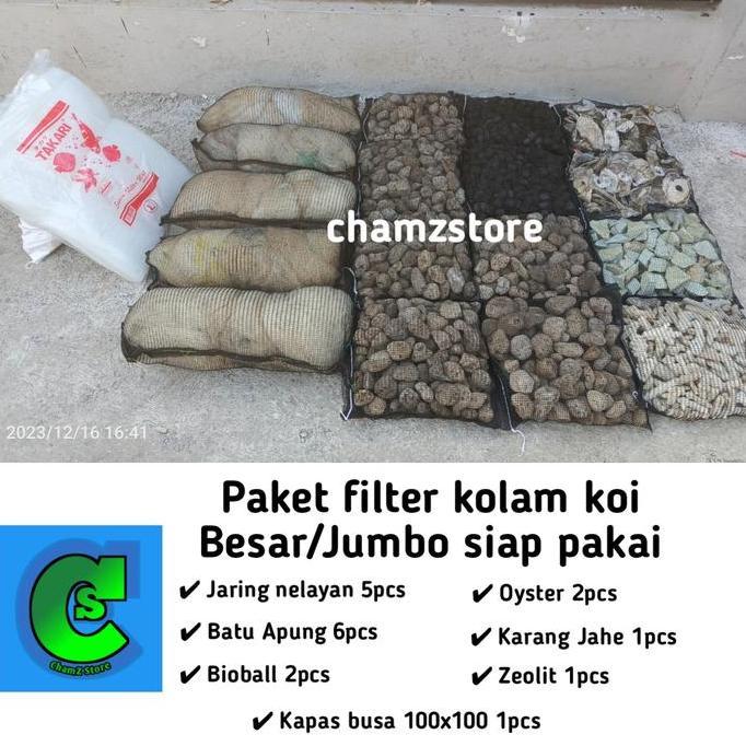 JUMBO Paket media filter kolam koi besar siap pakai / Media filter koi