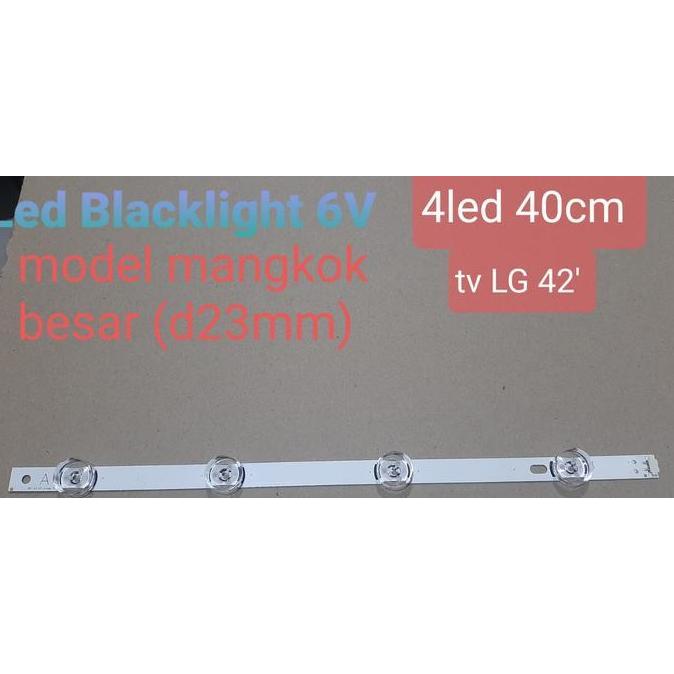 ```````] Led backlight 6v kancing 4 led 40cm TV LG | blacklight 4 led 40 cm LG