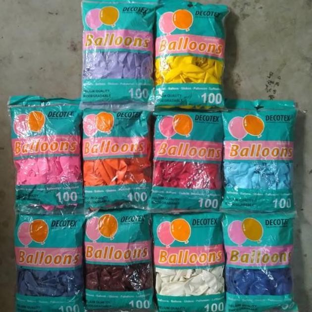 Grosir Balon Latex Doff Decotex/Balon Karet/Grosir Balon Decorasi