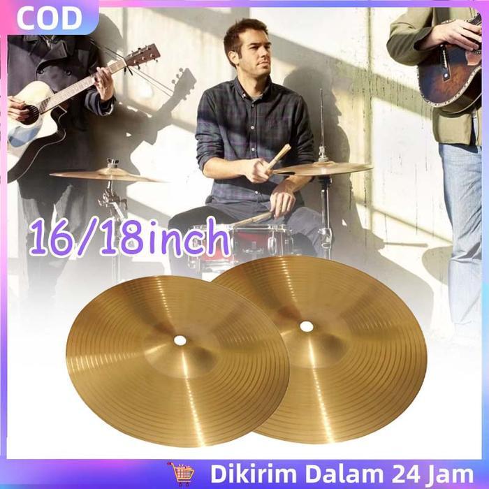 16/18INCH CRASH CYMBAL LOGAM PADUAN CYMBAL CHINESE BAND SIMBAL DRUM ORIGINAL DAN TERPERCAYA