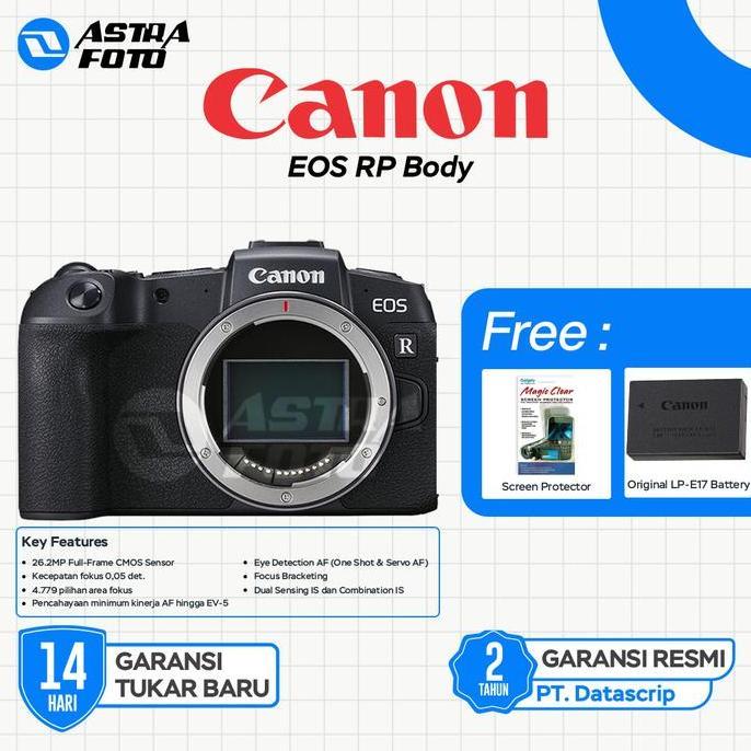Canon EOS RP Body Only Full Frame Kamera Mirrorless Canon Garansi Resmi