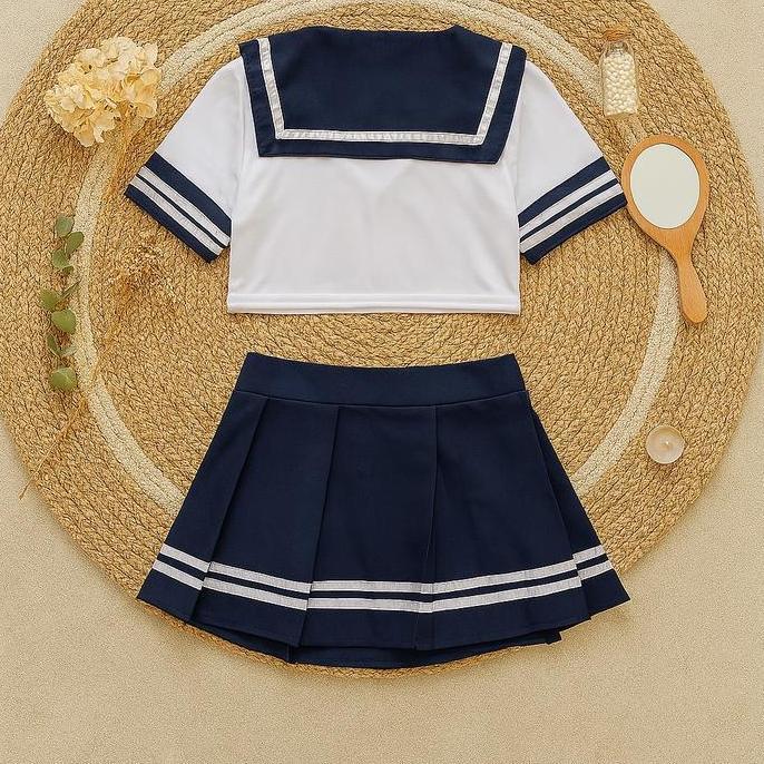 7Tridarmasila - [ Happy Girl Shop ] Cosplay Lingerie Stelan Pelajar Siswa Sekolahn Jepang School Jum