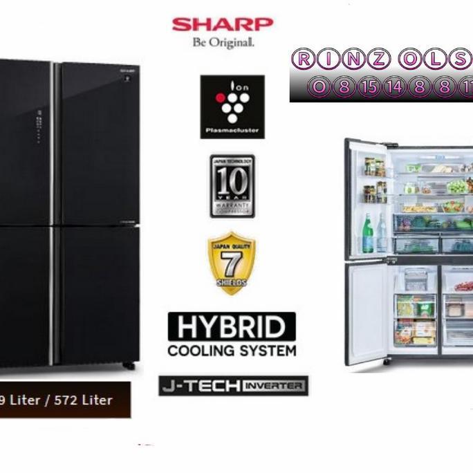 KULKAS SHARP SJ-IF91PG GB SIDE BY SIDE 4 PINTU HYBRID ION SJIF91PGGB