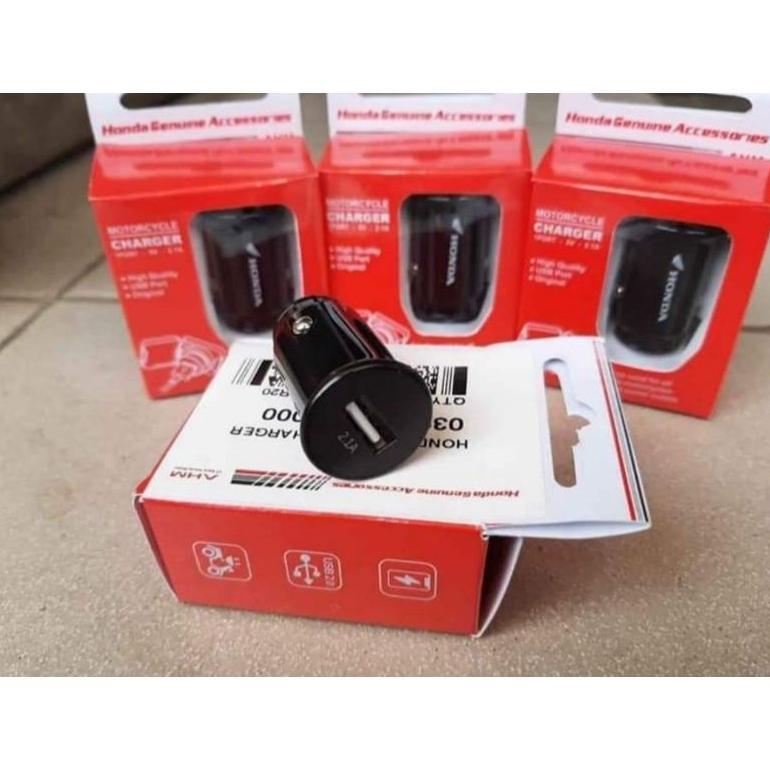 OFFICIAL CHARGER HONDA ORIGINAL USB MOTOR VARIO ADV BEAT UNIVERSAL