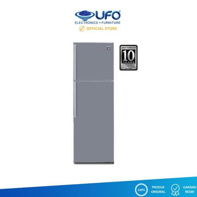 Sharp Kulkas 2 Pintu Plasmacluster SJ-450GP-SD