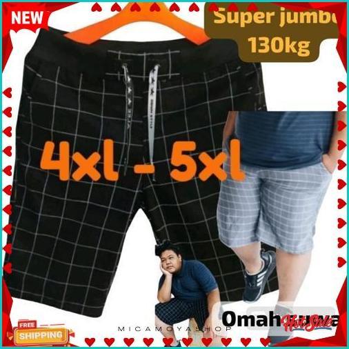 Exclusive Celana Pendek Pria Super Jumbo Tartan Celana Pendek Pria Jumbo Celana Pendek Kotak Kotak T