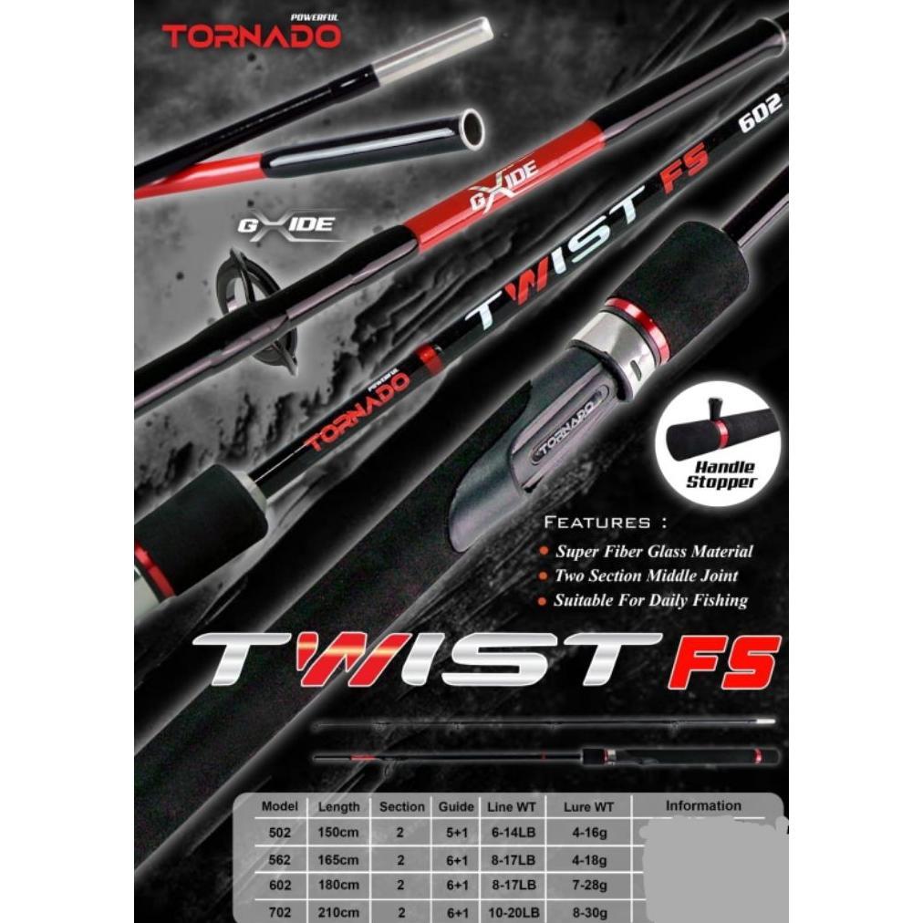 TORNADO TWIST FS- Joran Fiber Solid X Guide Fiber Glass 502/562/602CM