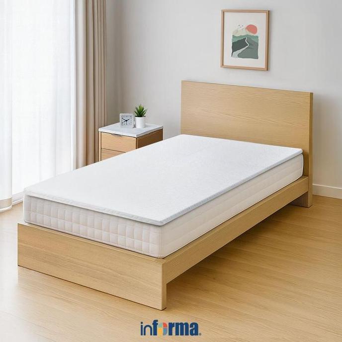 Informa Sleep 160X200 cm Topper Kasur Cooling Latex Pelindung Kasur Alas Tidur Pelapis