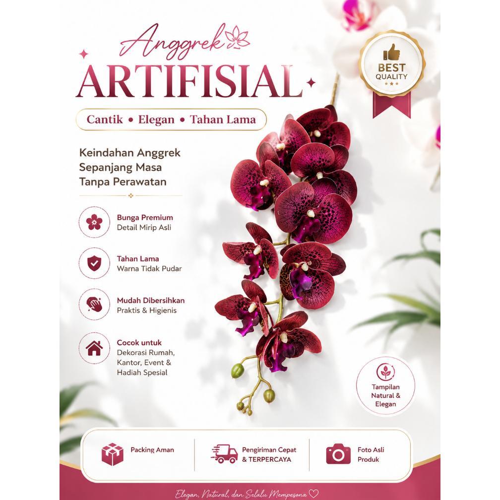 Minimum 30 pcs ANGGREK LATEX K9 (KAF) Warna Terlengkap *Harga Grosir*