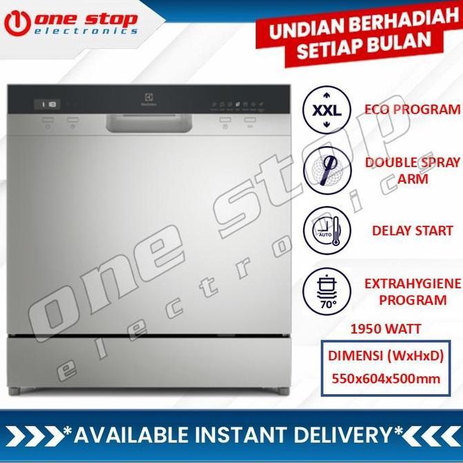 ELECTROLUX EFC3862MS UltimateCare 300 Compact Dishwasher 55cm