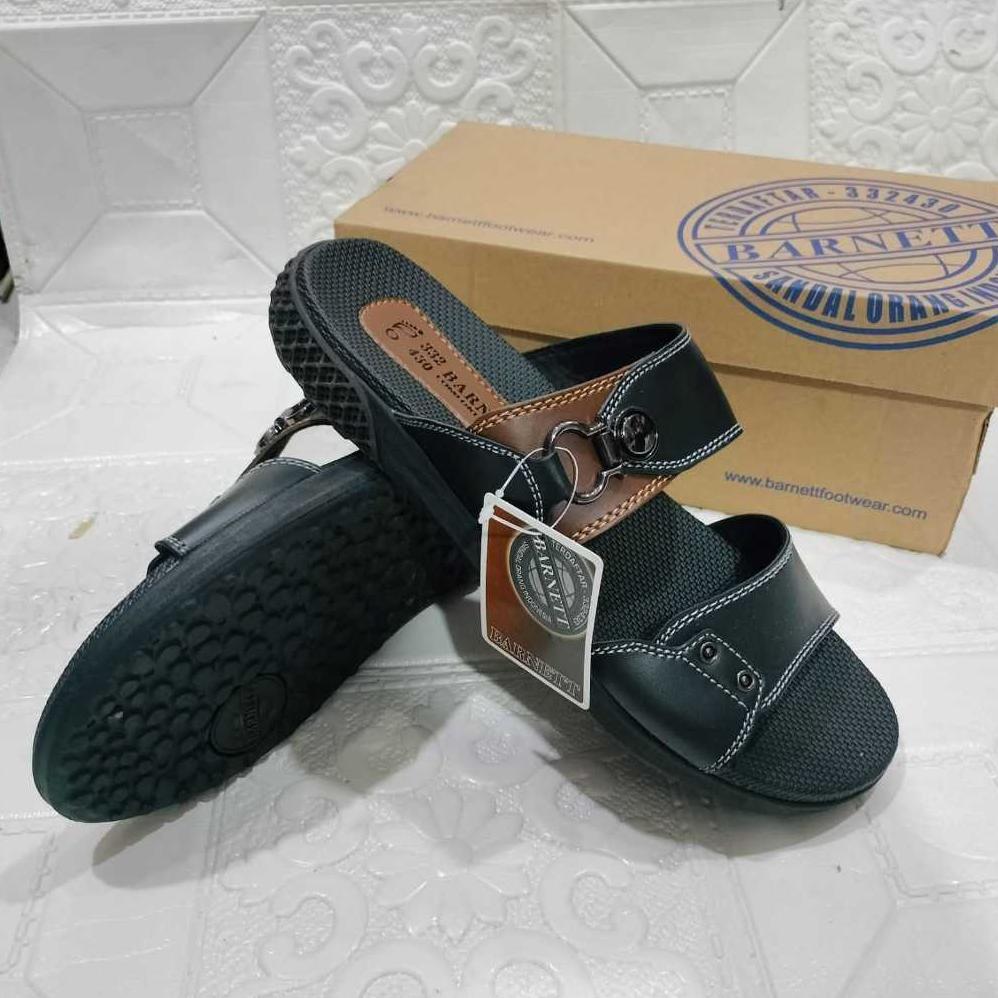 Free Ongkir Sandal Slop Barenett Ecco 01 Pesta Pria Trendy, Sehari Hari Masa Kini Lebaran Terbaru//B
