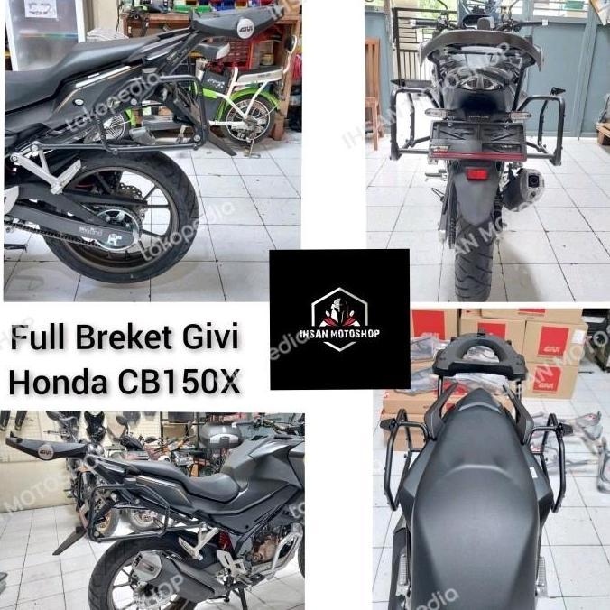 Breket Givi CB150X CB150R SRT SRV dan SBL2000 Braket Bracket Top Box CB150 X Side Breket Motor terla