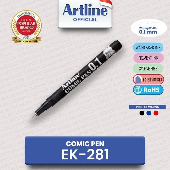 ARTLINE Drawing Comic Pen 0.1 MM EK-281