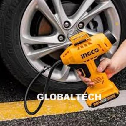 INGCO CACLI2018 KOMPRESOR CORDLESS 20V 150PSI + LAMPU POMPA BAN MOBIL MINI KOMPRESOR FAB