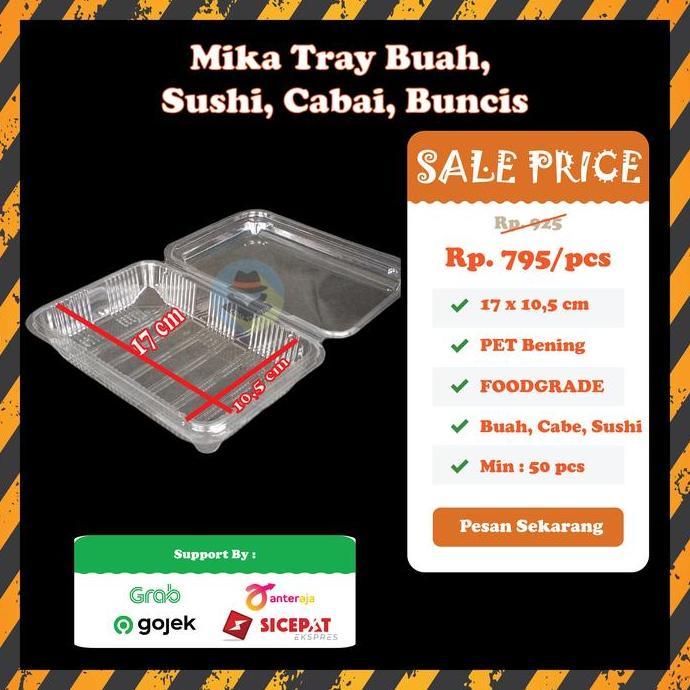 Mika Tray Buah | Mika Tray Cabe | Mika Tray Stroberi | Tray Sushi