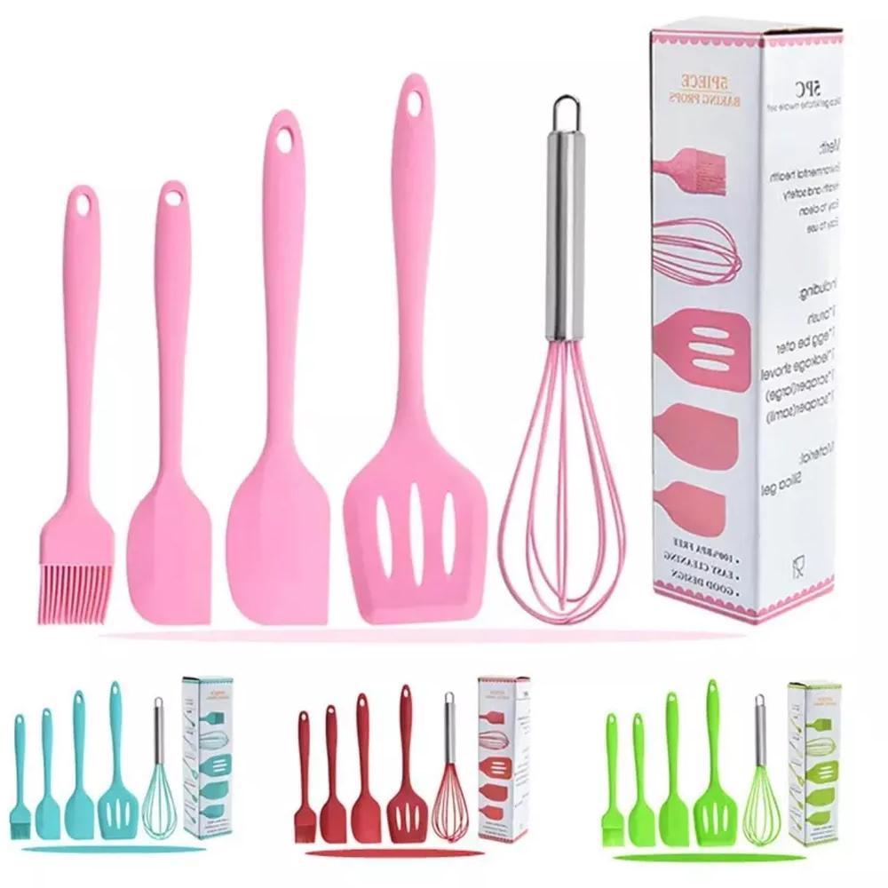 5 Piece Baking Props Spatula Silikon Set 5 In 1