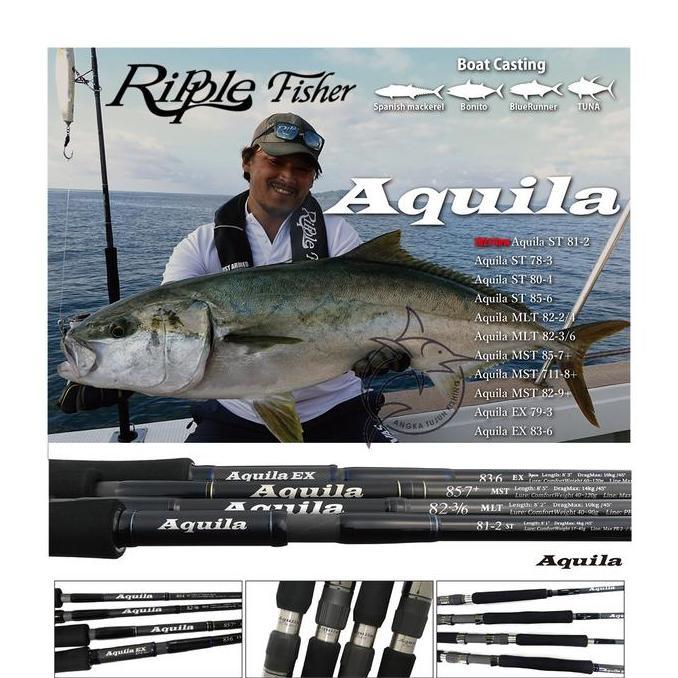 Ripple Fisher Aquila Popping Boat Casting Rod Joran Pancing