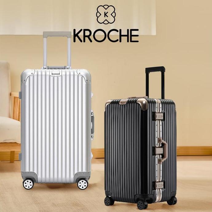 VIRALL KROCHE - KOPER BAGASI 22/32 INCH TSA LOCK KOPER FIBER POLYCARBONATE TAHAN BANTING *