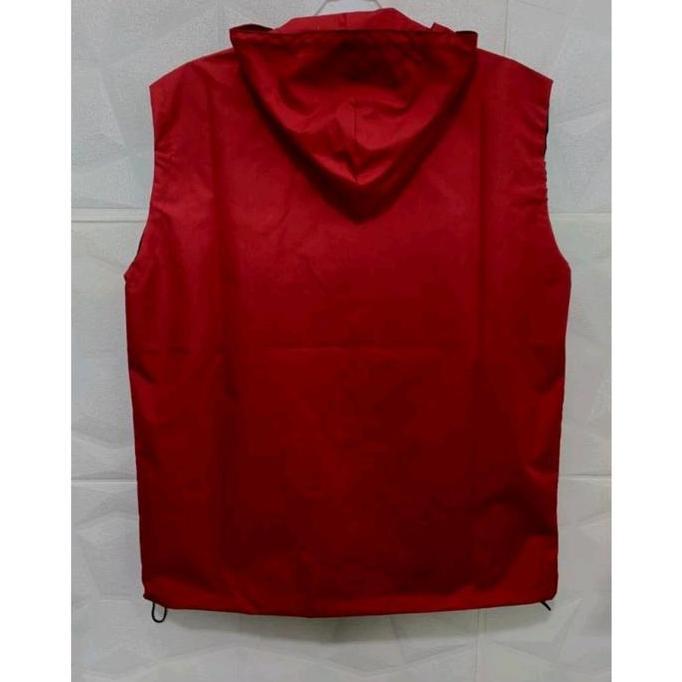 Vest Rompi Pria Polos Warna MerahVest Rompi Pria keren KS