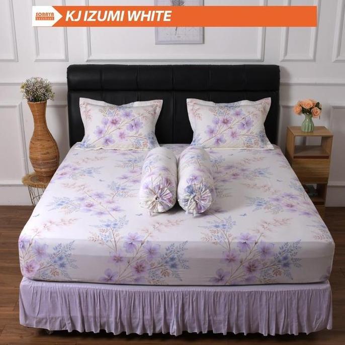 FREE GEMOY Sprei Karet Katun Jepang Soraya 180x200 dan 160x200 Lembut, Adem & Anti Luntur Bedsheet P
