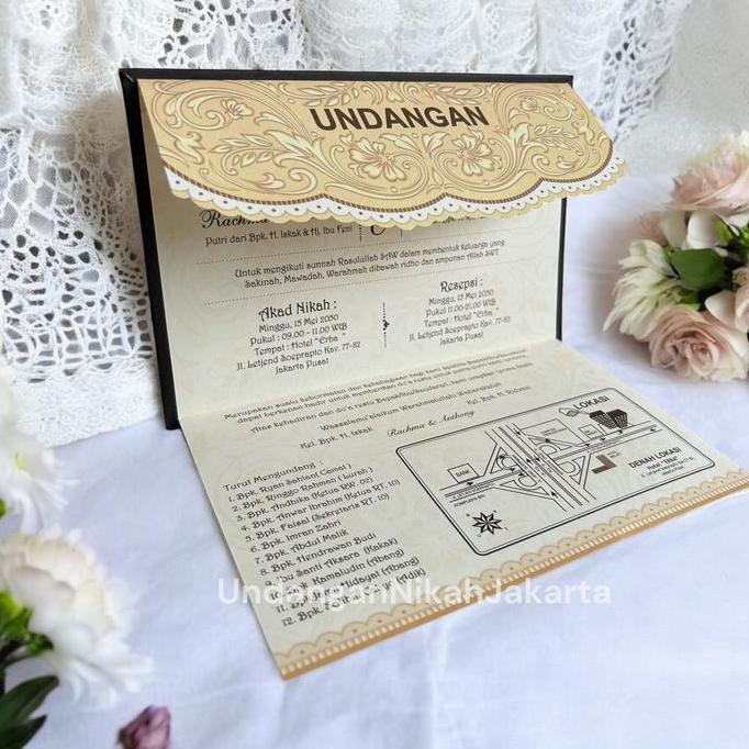 kafegonzel - blangko undangan kosong pernikahan erba kartu blanko simple hc 9912