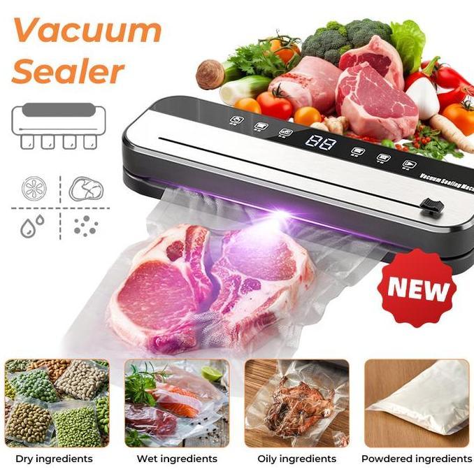 Termurah Mesin Vakum Makanan 4 In 1 Vacum Sealer Food Sealer Otomatis Automatic Basah Dan Kering Wet