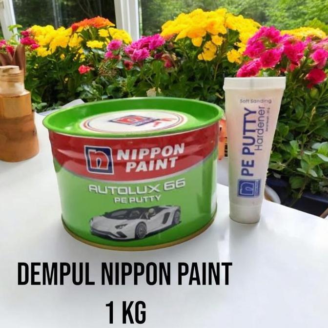 nebuloozter - Dempul Mobil Besi Nippon paint nipsea autolux 66 PE putty 1kg, dempul autolux 66 PE pu
