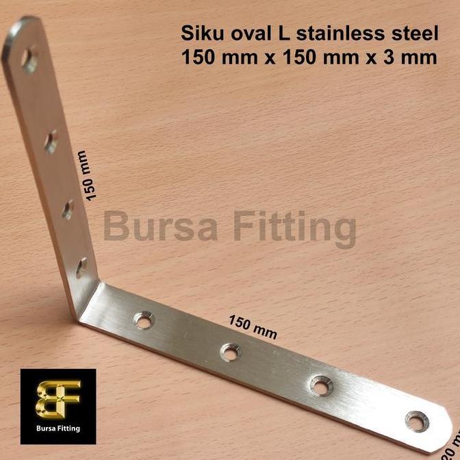 Big- Siku Stainless L 150 X 150 X 3 Mm / Plat Siku Penyangga Stainless