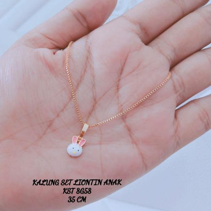 Kalung Anak Set Liontin Lucu Kalung Anak Model Terbaru Mirip Emas Asli