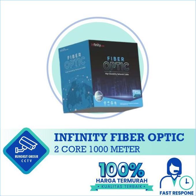 Kabel FO Infinity Fiber Optic 2 Core Panjang 1000 Meter