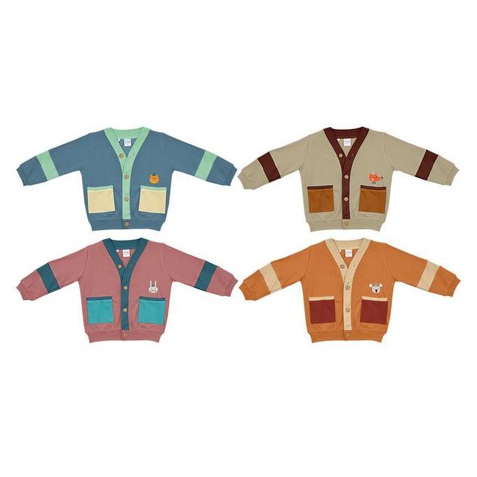 Dialogue Baby Cardigan Anak Fun Colorblock DAS7021 DAS7022 DAS7023 DAS7024 DAS7025