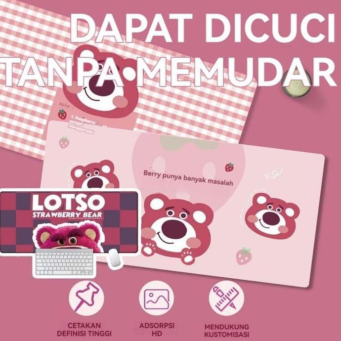 DF233 - Alas mouse Alas Meja Alas mouse komputer game ekstra besar Alas mouse komputer game beruang 